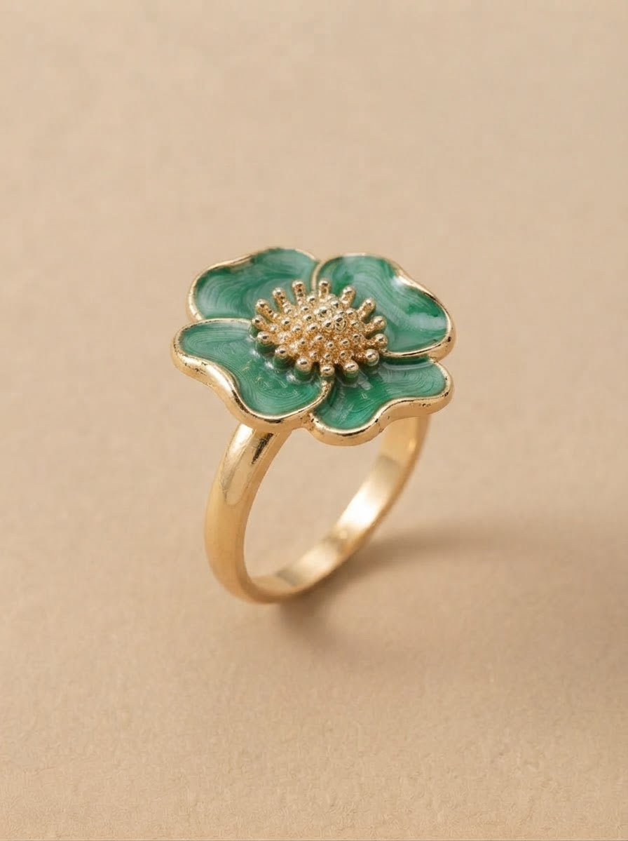 Green Bloom Ring