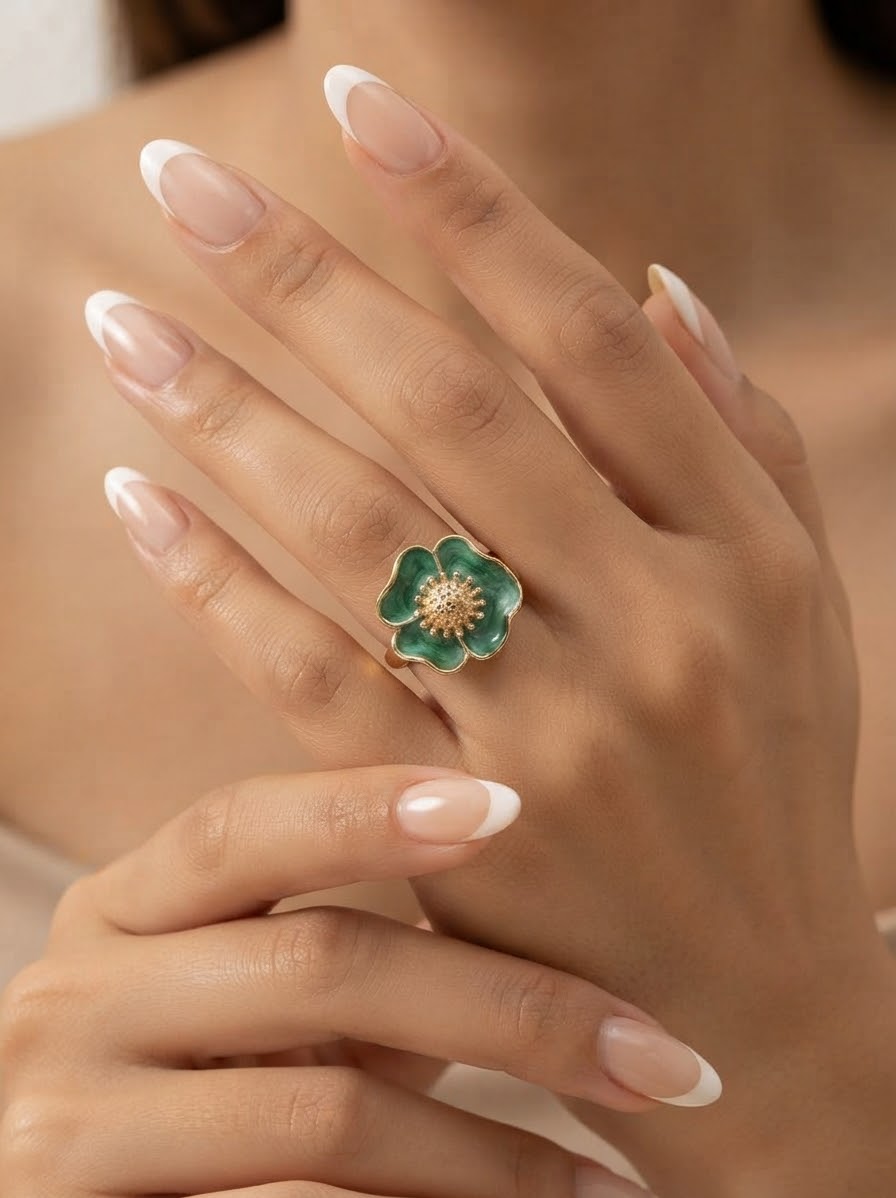 Green Bloom Ring