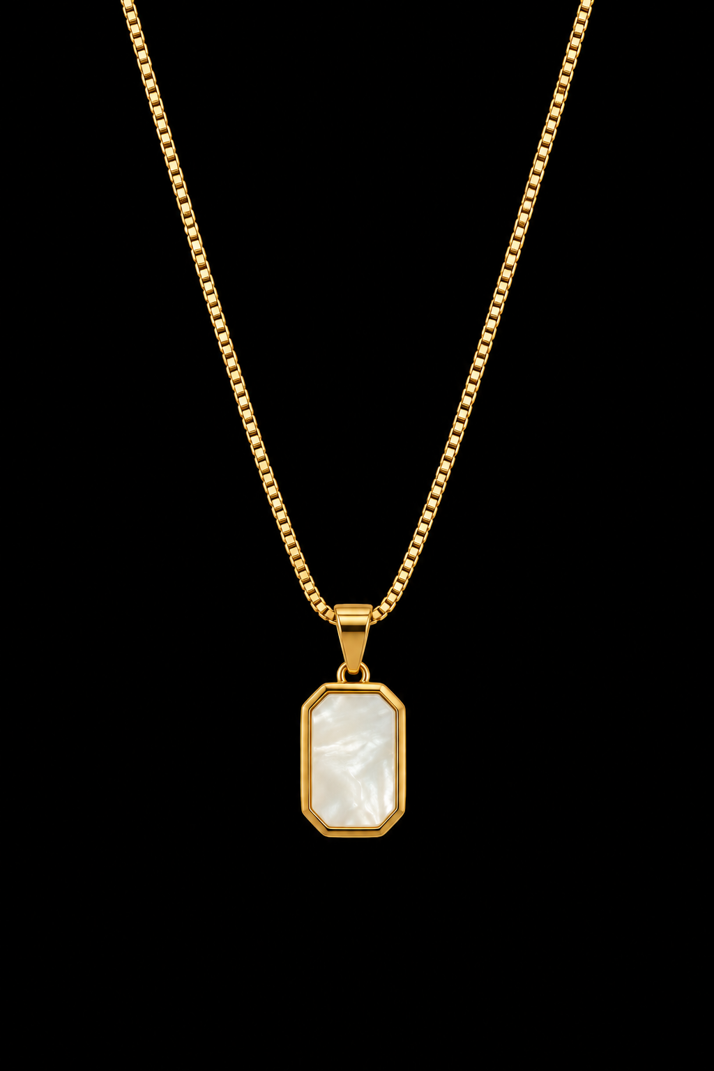 octal white necklace