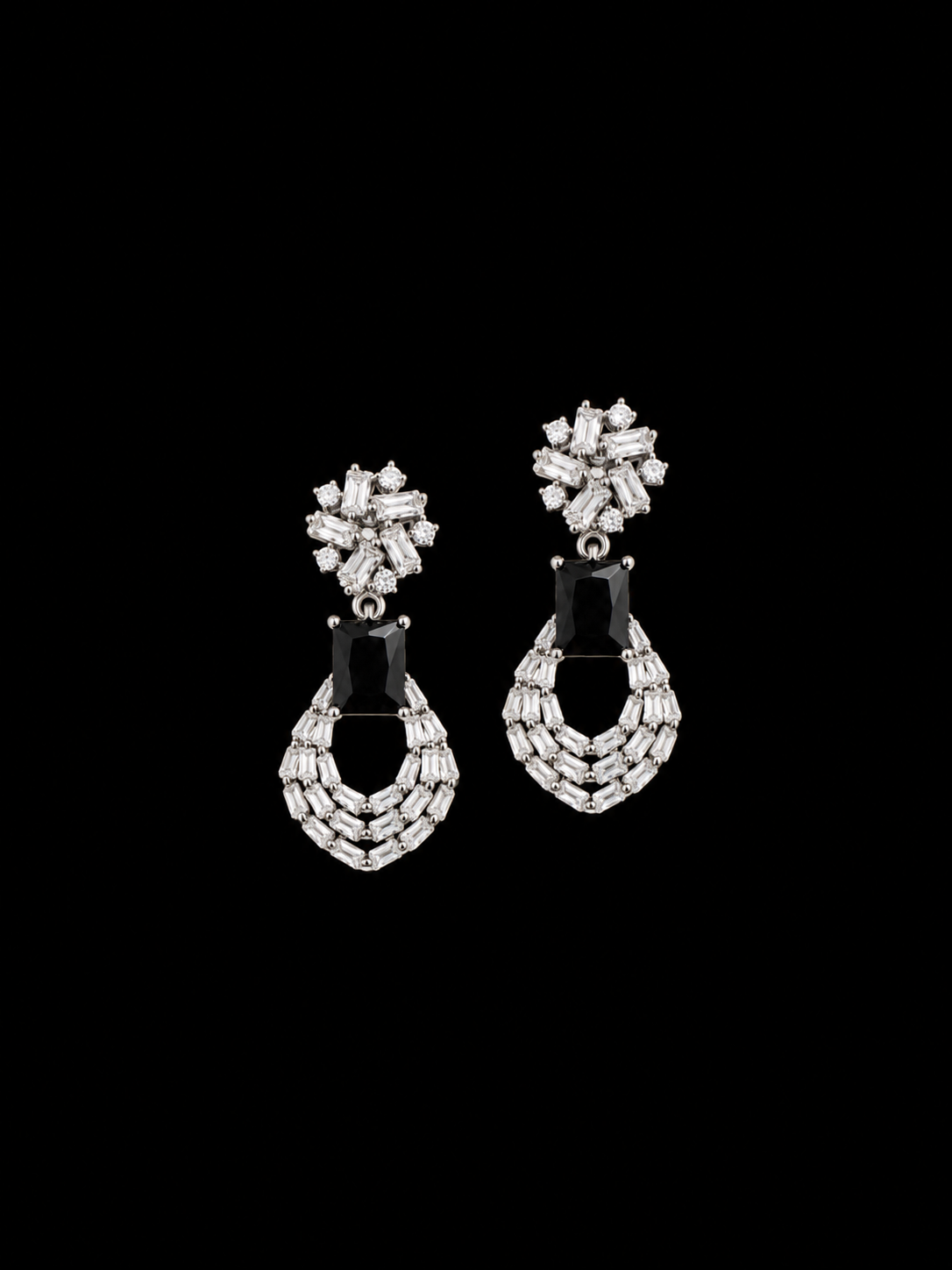 Midnight Aura Drop Earings