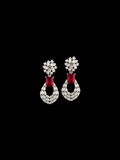 Red Aura Drop Earrings