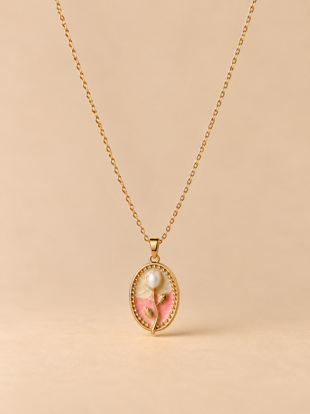Pearl Tulip Necklace