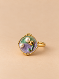Lavender Bloom Pearl Ring