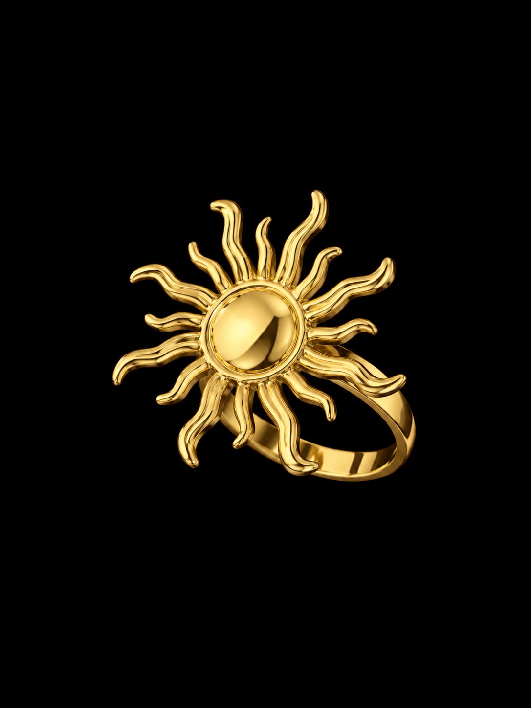 Gold Sun Ring