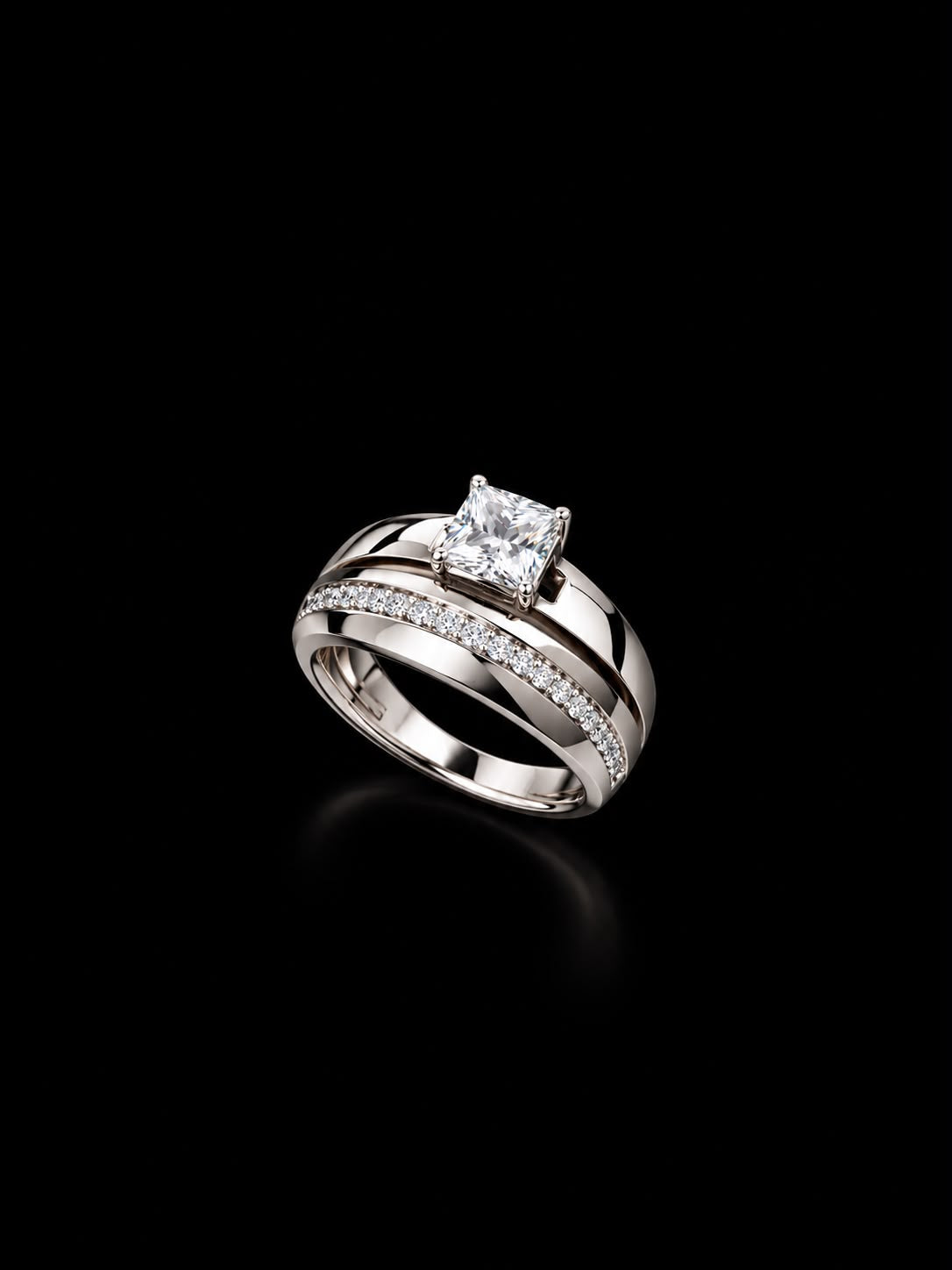 Arlo Stacked Silver Ring